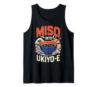 Miso Art Inspired by Ukiyo-e Waves and Nature Design Tank Top