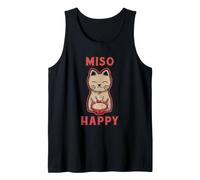 Miso Happy Kawaii Anime Neko Cat Japanese Soup Bowl Tank Top