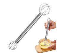 Miso Stirrer | Stainless Steel Double-Head Miso Paste Stirrer,Food Grade Ergonomic Blender Mixing Tool for Baking Sauce Salad Batters Soup Egg Cooking Bartenders Chefs Cocktail