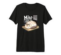 Miso Tired Funny Cat Japanese Premium T-Shirt