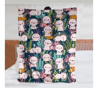 MISOLAXI Axolotl Blankets Throw, Lovely Axolotl Gifts for Womens Girls, Cozy Keep Warm Lightweight Travel Blanket, Halloween Christmas Birthday Gifts for Axolotl Lovers 50"x40"