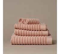 Misona Ribbed Organic Cotton Towels - Bath Towel - Blush Pink
