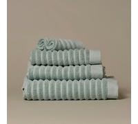 Misona Ribbed Organic Cotton Towels - Bath Towel - Duckegg Blue