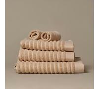Misona Ribbed Organic Cotton Towels - Bath Towel - Natural