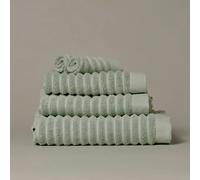 Misona Ribbed Organic Cotton Towels - Bath Towel - Sage Green
