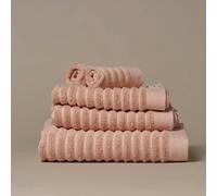 Misona Ribbed Organic Cotton Towels - Hand Towel - Blush Pink
