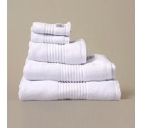 Misona Pack of 2 Bamboo Face Cloths 30 x 30cm - Ultra Soft, Super Absorbent, Quick Dry, Zero Twist Bathroom Towels, Plush 580GSM (White)