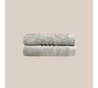 Misona Ultra Soft Bamboo Face Cloths Pack Of 2 - Silver Grey