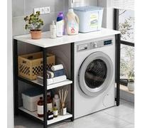Misorat Over Washer And Dryer Shelves, Washer Dryer Countertop, Washing Machine Storage Rack, Washing Machine Racks Over Washer And Dryer, For Bathrooms Laundry Rooms Balconies,A-90CM