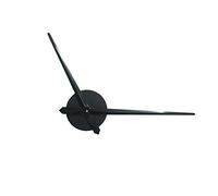 misppro 3D DIY Sticker Clock Wall Clock Kitchen Livingroom Needle Time Watch Quartz, Large Clock, 12cm Dia, AA Battery - Black