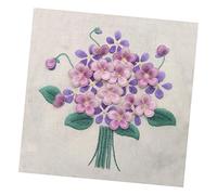 misppro 3D Pansy Flower Stumpwork Embroidery Kit DIY Crafts Starter Set with Tools for Beginners