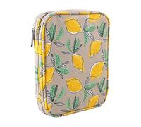 misppro Crochet Hook Case Organizer Bag for Beginners, 600D Oxford Cloth Knitting Storage Bag with Mesh Pockets, 7.1 x 1.4 x 9.1 inch