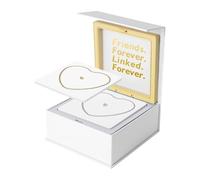 misppro Permanent Bracelets Kit with Heart Lock Clasp Girlfriend and Boyfriend Jewelry DIY Bracelet Making Kit for Valentine's Day- Gold and Silver