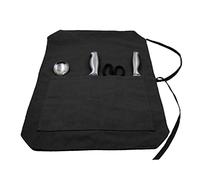 misppro Retro Professional Chefs Knife Wallet Case Bag Roll Utensil Holder 5 Compartment No Knives - Black