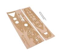 misppro Trumpeter 1/350 Scale HMS Hood British Wooden Deck Parts, As described, Dark Brown