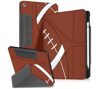 Miss Adola for iPad 9th/8th/7th Generation 10.2 Inch Case with Pen Holder for Boys Girls Women Men Cute Cartoon Anime Cool Funny Protector Stand Tablet Cover for Apple i Pad 7/8/9, Rugby