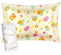 Miss Adola Queen Mulberry Silk Pillowcase - 30"x20", 19 Momme for Hair and Skin - Cute Cartoon Kawaii Fun Design for Teens, Boys, Girls - Bkm Fruit