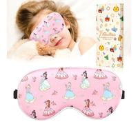 Miss Adola Sleep Mask for Kids - Cute Cartoon Silk Eye Mask for Sleeping with Adjustable Strap Soft Smooth Light Silk Kids Eye Cover for Boys Girls Teens, Flower Girl