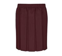 Miss Chief Ages 2-20 Girls Ladies School Uniform Box Pleated Formal Elasticated Skirt Black Grey Navy + UK M, L, XL, XXL