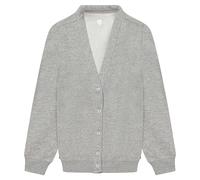 Miss Chief Girls School Cardigan Fleece Sweatshirt Uniform Schoolwear Age 2 3 4 5 6 7 8 9 10 11 12 13 14 + Adult Sizes Grey