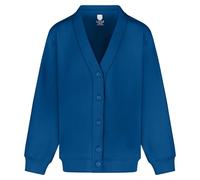 Miss Chief Girls School Cardigan Fleece Sweatshirt Uniform Schoolwear Age 2 3 4 5 6 7 8 9 10 11 12 13 14 + Adult Sizes