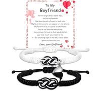 Miss Chipmunk Matching Bracelets Couples Bracelets Adjustable Rope Bracelets for Couples Christmas Anniversary Valentines Gifts for Him HerBoyfriend Girlfriend Lovers Husband Wife (To My Boyfriend)