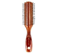 Miss Claire Wooden Curved Hair Brush For Smoothening, Straightening, Curling And Styling For Men and Women(V1803TT) (Brown)