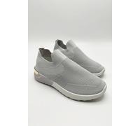 Miss Diva Chelsey Slip On Trainers In Grey Grey