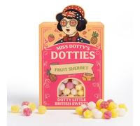 Miss Dotty Fruit Sherbet Sweets 140g - Fizzy Centre Boiled Sweets | Retro Fizzy Sweets Candy | Posh Sweets for Adults | Gourmet Indulgent Gift by The Full English Company