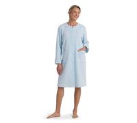 Miss Elaine Short Fleece Robe, Womens Robe with Pockets, Aqua, Large