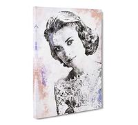 Miss Grace Kelly Canvas Print | Gallery Wrapped 30mm Frame Wall Art | 20x14 inches | Ready to Hang | Modern Picture | Living Room Bedroom Lounge Office