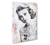 Miss Grace Kelly Canvas Print | Gallery Wrapped 30mm Frame Wall Art | 30x20 inches | Ready to Hang | Modern Picture | Living Room Bedroom Lounge Office
