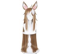 Miss Hina Wig Game Genshin Impact Ms Hina Cosplay Wig 100cm Long Straight Women Wigs Heat Resistant Synthetic Hair OneSize wigandears