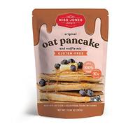 Miss Jones Baking Original Oat Pancake and Waffle Mix - Made with Oat Flour, Gluten Free, 10 g of Protein, 100% Whole Grains (Pack of 1)