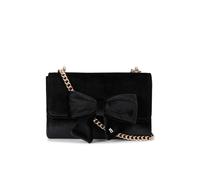 Miss KG Women's 'Aura Bow Clutch' Velvet Bag in Black Miss KG Black One Size