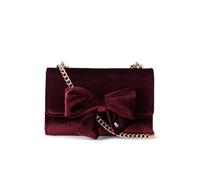 Miss KG Women's 'Aura Bow Clutch' Velvet Bag in Wine Miss KG Wine One Size