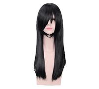 Miss Kobayashi's Dragon Maid Fafnir Long Straight Black Cosplay Wig Synthetic Hair Halloween Costume Party Play Wigs