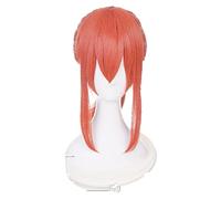 Miss Kobayashi's Dragon Maid Orange Red Ponytail Wig Cosplay Costume Synthetic Hair Halloween Costume Straight Party Play Wigs