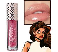 Miss Lady Diamond Black Lip Gloss,Shimmer Liquid Color Changing Lipstick, Magic Color Changing Diamond Shimmer Lipstick,Moisturizing Long Lasting