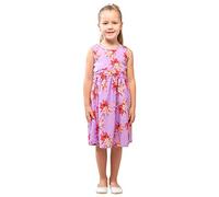 Miss Lavish London Baby Girl Casual Dresses - Audrey Hepburn Vintage Style, A-Line Cute Midi Sundress, Birthday Summer Outfit, Spring & Summer Boho Special Occasions Dress Round Neck Purple, 3-4 Years