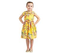 Miss Lavish London Baby Girl Casual Dresses - Audrey Hepburn Vintage Style, A-Line Cute Midi Sundress Girls Cloths Birthday Summer Outfits, Special Occasions Sleeveless Dress-3-12 Years