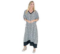 Miss Lavish London Women's Kaftan Dress UK - Plus Size Kaftan Dresses, Long Full-Length Beach Cover Up - Bohemian Holiday Wear, Modest Caftan Style, Summer Kaftans for Beach & Resort-Black,L(119)