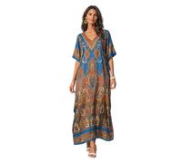 Miss Lavish London Women's One Size Kaftan, 104-Teal