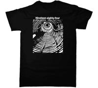 MISS LILLY 1984 George Orwell t-Shirt Fit Casual Graphic Short Sleeve Tops Black L