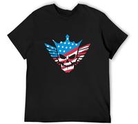 MISS LILLY Cody Rhodes American Nightmare Skull Wrestling Fan T Shirt Black XL