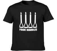 MISS LILLY Four Candles Fork Handles The Two 2 Ronnies Corbett Tv Men's Fashion T-Shirt Black XXL