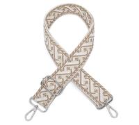 Miss Lulu 3.8cm Wide Retro Replacement Shoulder Strap - Adjustable, for Shoulder/Crossbody/Messenger Bags, DIY Accessories (Khaki)