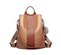 Miss Lulu Anti-theft PU Backpack for Women - Large Capacity Backpack with Multiple Pockets, Convertible into Shoulder Bag for Work, Travel and Daily Use