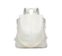 Miss Lulu Anti-theft PU Backpack for Women - Large Capacity Backpack with Multiple Pockets, Convertible into Shoulder Bag for Work, Travel and Daily Use