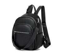 Miss Lulu Backpack Womens Waterproof Anti-Theft Daypack Shoulder Bag Handbag PU Fashion (Black)